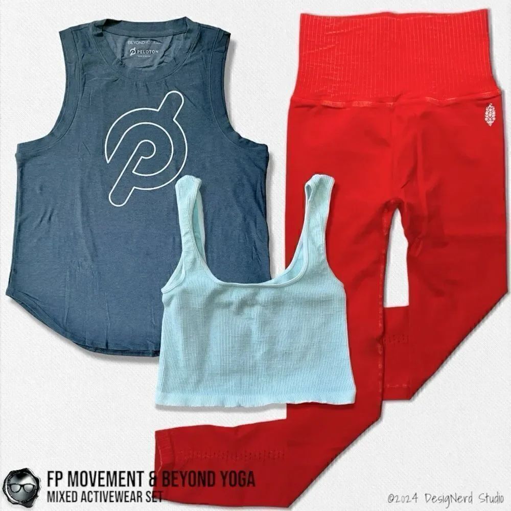 FP MOVEMENT + BEYOND YOGA X POLOTON ACTIVEWEAR SET: GOOD KARMA + HAPPINESS RUNS